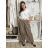 Kalhoty dlouhé s páskem dámské (S/M/L ONE SIZE) ITALSKÁ MÓDA IMWBG2601362/DUR S/M/L tmavě béžová