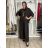 Komplet elegantní Tunika oversize krátký rukáv a kalhoty  dámské AMI (S/M/L ONE SIZE) ITALSKÁ MÓDA IMM267304