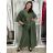 Komplet elegantní Tunika oversize krátký rukáv a kalhoty  dámské AMI (S/M/L ONE SIZE) ITALSKÁ MÓDA IMM267304