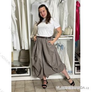 Kalhoty oversize s páskem dámské (S/M/L ONE SIZE) ITALSKÁ MÓDA IMSM265052/DUR