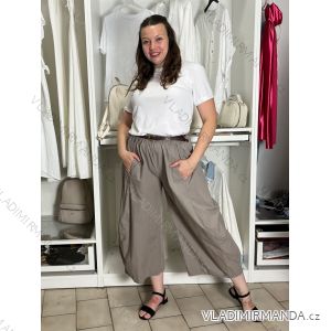 Kalhoty letní s páskem dámské (S/M/L ONE SIZE) ITALSKÁ MÓDA IMSM265054