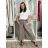 Kalhoty letní s páskem dámské (S/M/L ONE SIZE) ITALSKÁ MÓDA IMSM265054/DUR S/M/L hnědá