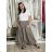 Kalhoty letní oversize dámské (S/M/L ONE SIZE) ITALSKÁ MÓDA IMSM265055/DUR S/M/L hnědá