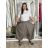 Kalhoty letní oversize dámské (S/M/L ONE SIZE) ITALSKÁ MÓDA IMSM265055/DUR S/M/L hnědá