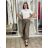 Kalhoty letní lněné dámské (S/M/L ONE SIZE) ITALSKÁ MÓDA IMSM265060