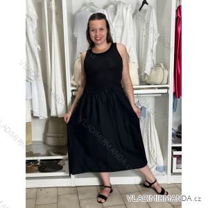 Šaty dlouhé letní na ramínka dámské (S/M/L ONE SIZE) ITALSKÁ MÓDA IMD2608457