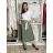 Elegant trousers with belt for women (S/M/L ONE SIZE) ITALIAN FASHION IM425057 S / M / L green khaki