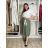 Elegant trousers with belt for women (S/M/L ONE SIZE) ITALIAN FASHION IM425057 S / M / L green khaki