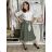 Elegant trousers with belt for women (S/M/L ONE SIZE) ITALIAN FASHION IM425057 S / M / L green khaki