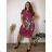 Ärmelloses Sommerkleid für Damen (UNI SL) ITALIAN FASHION IMK201505107 XL/2XL weiß