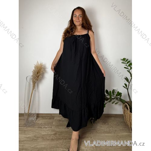 Sommerkleid oval Kurzarm Damen Übergröße (50/52/54 Einheitsgröße) ITALIAN FASHION IM425011
