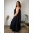 Sommerkleid oval Kurzarm Damen Übergröße (50/52/54 Einheitsgröße) ITALIAN FASHION IM425011 50/52/54 schwarz