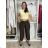 Kalhoty letní s páskem dámské (S/M/L ONE SIZE) ITALSKÁ MÓDA IM4260013564