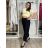 Kalhoty letní s páskem dámské (S/M/L ONE SIZE) ITALSKÁ MÓDA IM4260013564/DUR sv. béžová S/M/L
