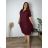 Lange Stretchhose für Damen (Einheitsgröße S/M) ITALIAN FASHION IMM23M17056  rot Ziegel