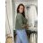 Bunda lehká oversize dlhý rukáv dámska WIVI (S/M/L /XL ONE SIZE) TALIANSKA MÓDA IMWBG260001/DUR S/M/L biela
