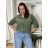 Bunda lehká oversize dlhý rukáv dámska WIVI (S/M/L /XL ONE SIZE) TALIANSKA MÓDA IMWBG260001/DUR S/M/L biela