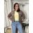 Bunda lehká oversize dlhý rukáv dámska WIVI (S/M/L /XL ONE SIZE) TALIANSKA MÓDA IMWBG260001