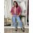 Bunda lehká oversize dlhý rukáv dámska WIVI (S/M/L /XL ONE SIZE) TALIANSKA MÓDA IMWBG260001