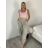 Elegant trousers with belt for women (S/M/L ONE SIZE) ITALIAN FASHION IM425057