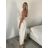 Kalhoty letní s páskem dámské (S/M/L ONE SIZE) ITALSKÁ MÓDA IM4260013564/DUR sv. béžová S/M/L