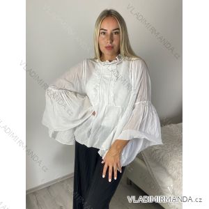 Kurzarmhemd Kleid Kleid (uni L-2XL) ITALIENISCH MODA IMS20002