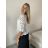 Tunika letní 3/4 rukáv dámská (S/M/L ONE SIZE) ITALSKá MODA IMSM26000335/DUR S/M/L bílá