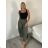 Elegante Hose mit Gürtel für Damen (S/M/L ONE SIZE) ITALIAN FASHION IM425057 S / M / L schwarz