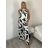 Women's summer tunic set long sleeve and skirt long polka dot (uni s / m) ITALIAN FASHION IMM20118