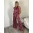 Women's summer tunic set long sleeve and skirt long polka dot (uni s / m) ITALIAN FASHION IMM20118