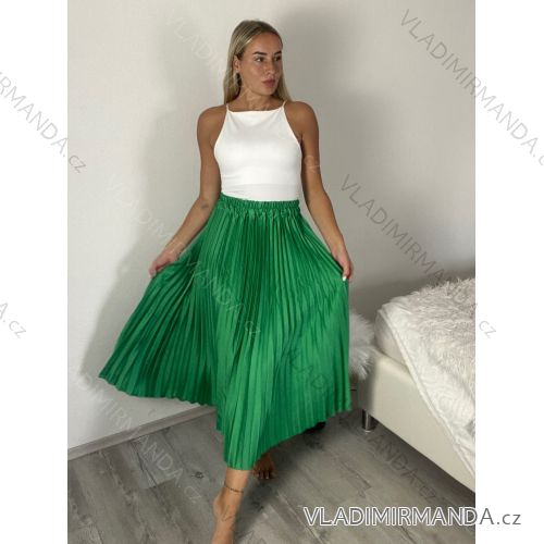 Sukně dlouhá skládaná dámská (S/M/L ONE SIZE) ITALSKÁ MÓDA IMSM26094856
