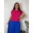 Tunika mit Anhänger Kurzarm Damen Übergröße (3XL/4XL ONE SIZE) ITALIAN FASHION IMC23020