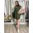 Long casual short sleeve women's dress, oversized (42/44/46 ONE SIZE) ITALIAN FASHION IMD2525370 -   růžová světlá -   S / M / L