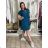 Long casual short sleeve women's dress, oversized (42/44/46 ONE SIZE) ITALIAN FASHION IMD2525370 -   růžová světlá -   S / M / L