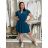Long casual short sleeve women's dress, oversized (42/44/46 ONE SIZE) ITALIAN FASHION IMD2525370 -   růžová světlá -   S / M / L