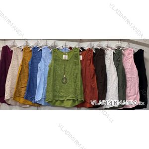 Tílko letní dámské nadrozměr (44/46/48 ONE SIZE) ITALSKÁ MÓDA IMC26230