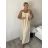 Šaty dlhé letné na ramienka dámske Rebeca (S/M ONE SIZE) TALIANSKA MÓDA IMD23472/DUR růžová S/M