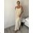 Šaty dlhé letné na ramienka dámske Rebeca (S/M ONE SIZE) TALIANSKA MÓDA IMD23472/DUR růžová S/M