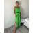 Šaty dlhé letné na ramienka dámske Rebeca (S/M ONE SIZE) TALIANSKA MÓDA IMD23472/DUR růžová S/M