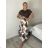 Kleid mit 3/4 Ärmeltasche für Damen (uni sl) ITALIAN Fashion IMWD20529 S / M / L schwarz