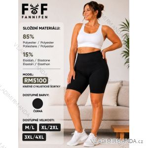 Šortky krátké cyklistické dámské nadrozměr (M/L - XL/2XL - 3XL/4XL) FANNIFEN FNF26RM5100