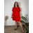 Summer dress oval short sleeve women's oversized (50/52/54 ONE SIZE) ITALIAN FASHION IM425011