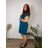 Summer dress oval short sleeve women's oversized (50/52/54 ONE SIZE) ITALIAN FASHION IM425011