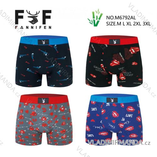 Boxerky bambusové pánské nadrozměr (M - 3XL)  FANNIFEN FNF26M6792AL