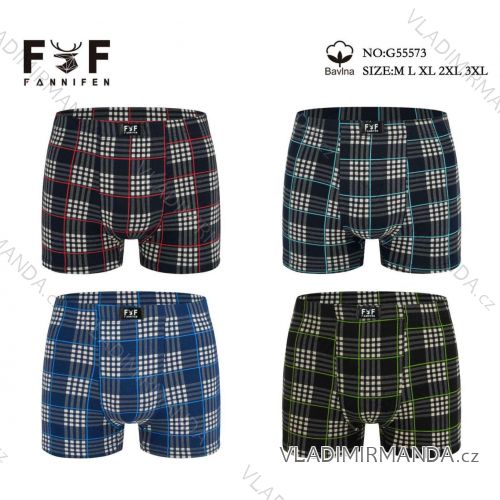 Boxerky bavlnené pánske nadrozmer (M - 3XL) FANNIFEN FNF26G55573