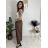 Kalhoty elegantní oversize s páskem dámské (S/M/L ONE SIZE) ITALSKÁ MÓDA IM426001515 šedá tmavá S/M/L