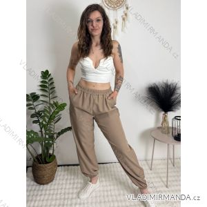 Kalhoty jogger tříčtvrteční 3/4 krátké dámské (S/M/L ONE SIZE) ITALSKÁ MÓDA IMD26000171