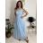Šaty společenské dlouhé dámské JULY (S/M/L ONE SIZE) ITALSKÁ MÓDA IMWTM260001