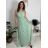 Šaty společenské dlouhé dámské JULY (S/M/L ONE SIZE) ITALSKÁ MÓDA IMWTM260001/DUR fialová S/M/L