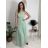 Šaty společenské dlouhé dámské JULY (S/M/L ONE SIZE) ITALSKÁ MÓDA IMWTM260001/DUR fialová S/M/L